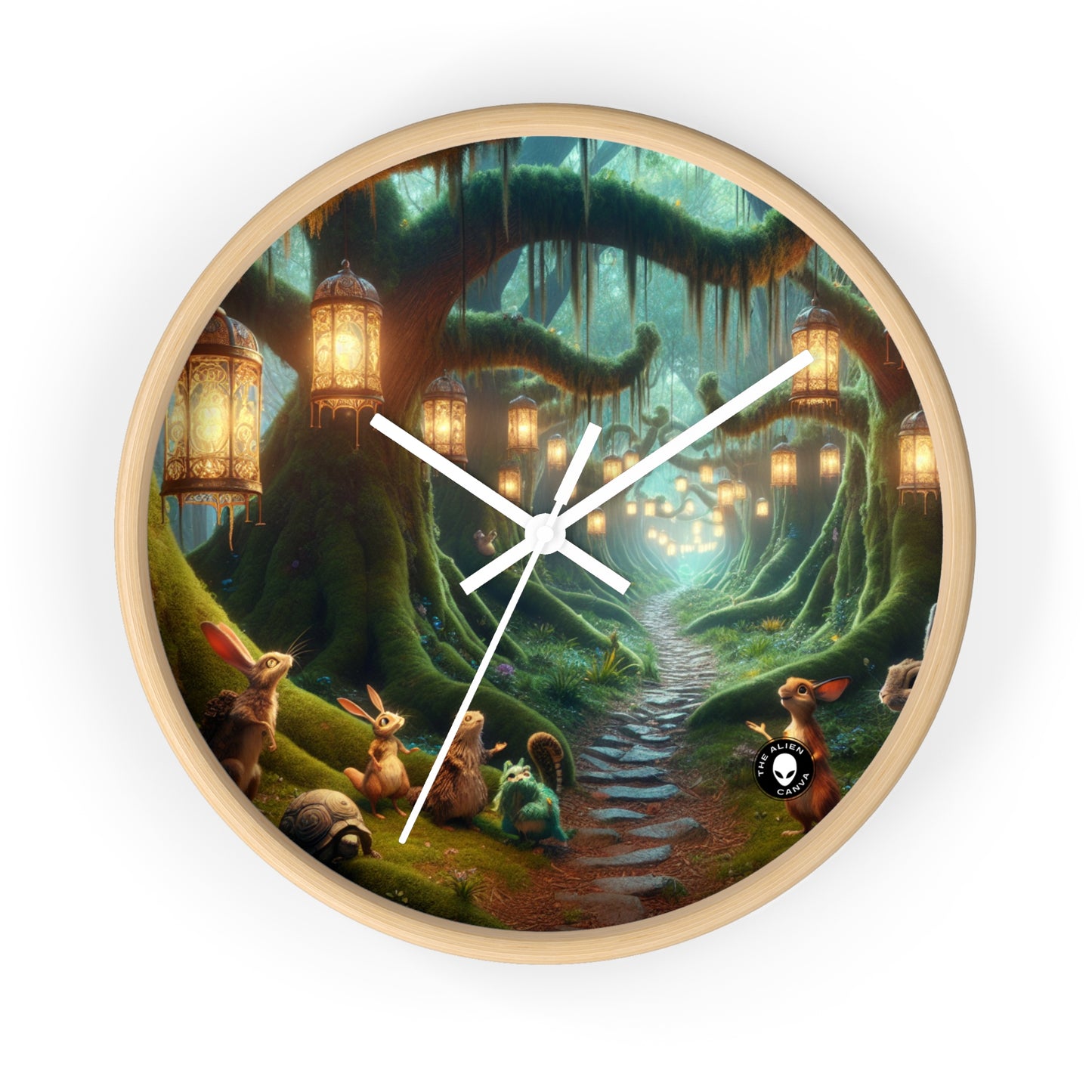 "Enchanted Forest Adventure" - The Alien Wall Clock