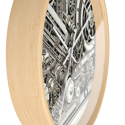 "Urban Precision: Modern City at Sunset" - The Alien Wall Clock Precisionism