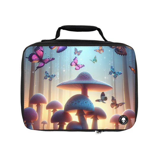 "Twilight Forest: Fluttering Butterflies and Towering Mushrooms"- The Alien Lunch Bag