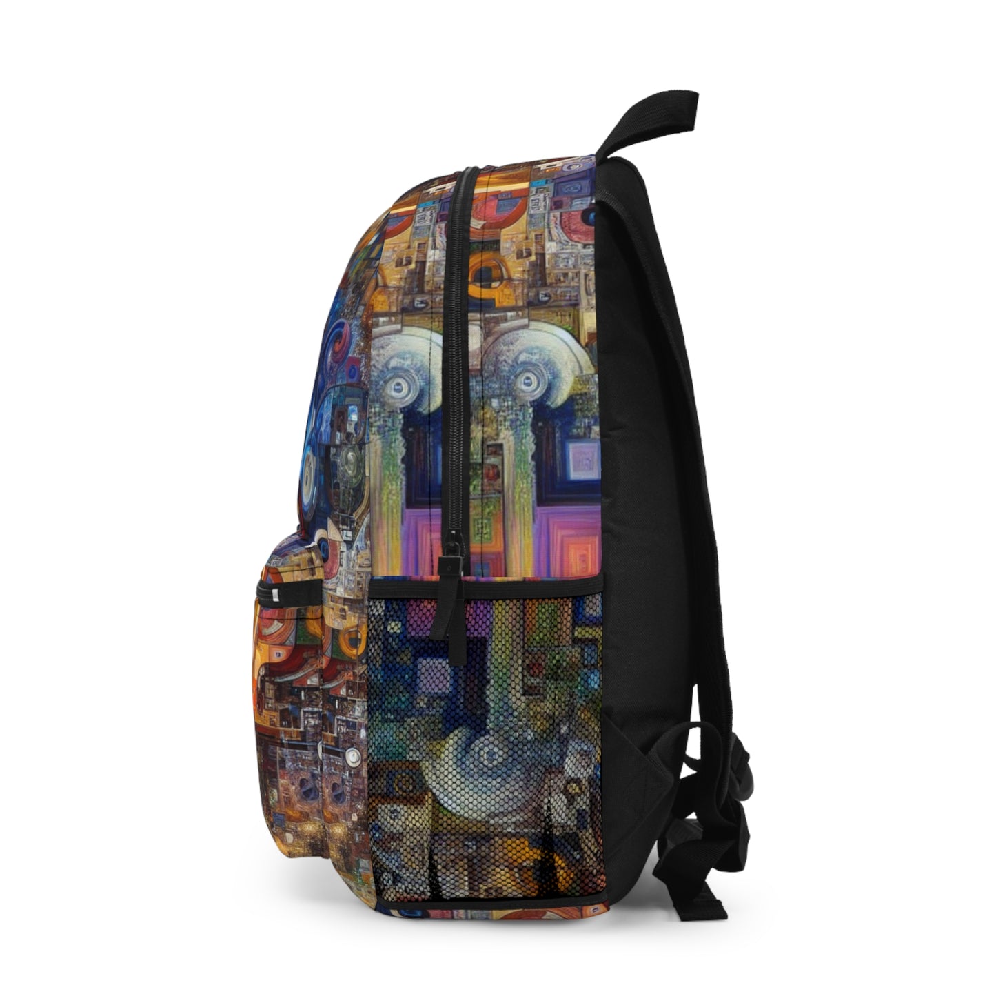 "Perception Distorted: A Postmodern Commentary on Reality" - The Alien Backpack Postmodern Art