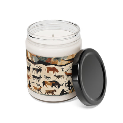 "The Discovery of Fire: A Cave Painting Tale" - The Alien Scented Soy Candle 9oz Cave Painting