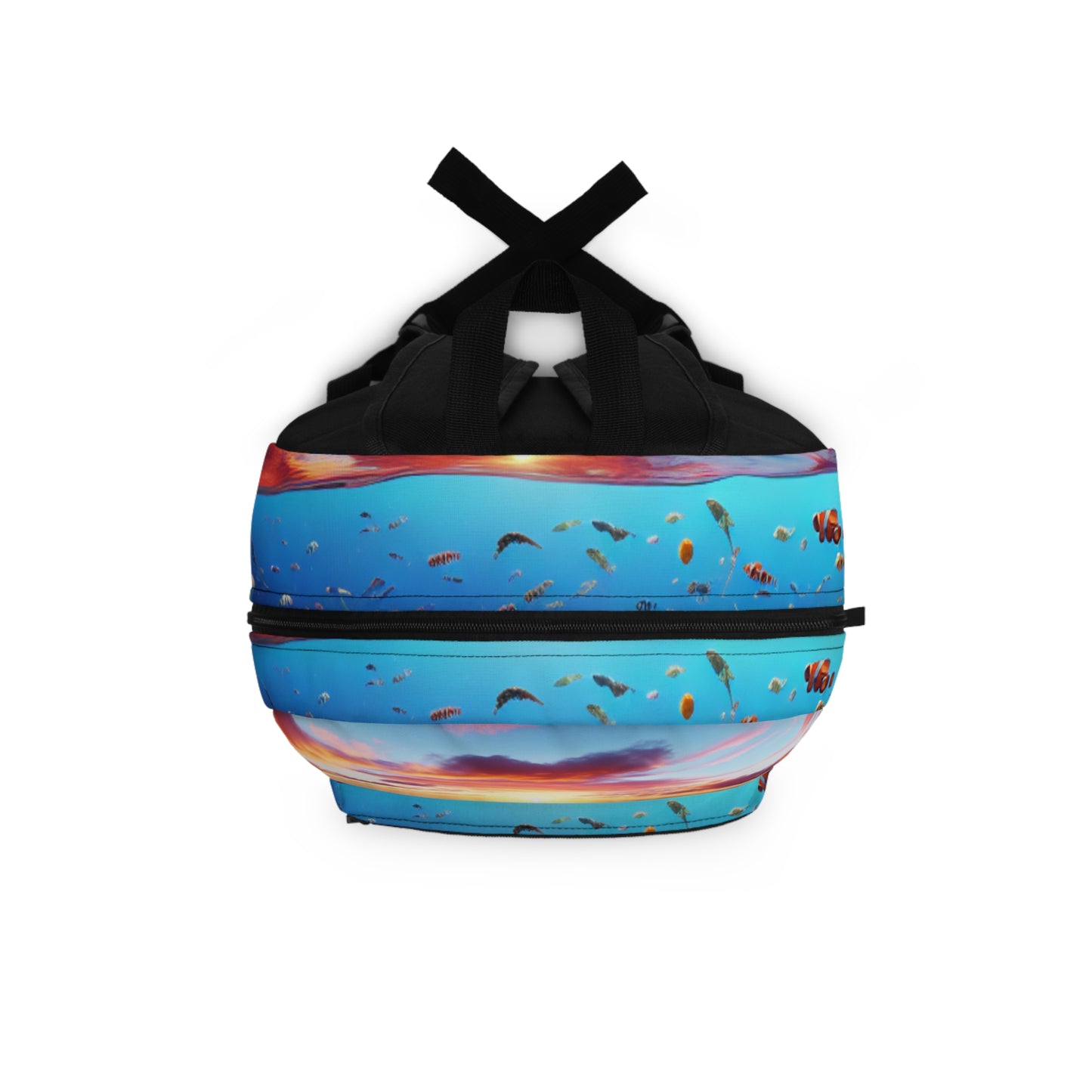 "Sunset Splendor: Underwater Coral Reef" - The Alien Backpack