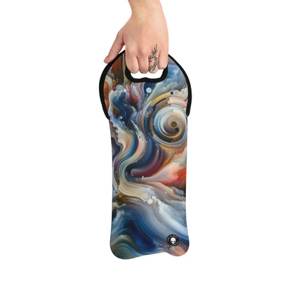 "Living Canvas: The Transcendence of Art and Humanity" - The Alien Wine Tote Bag Video Art