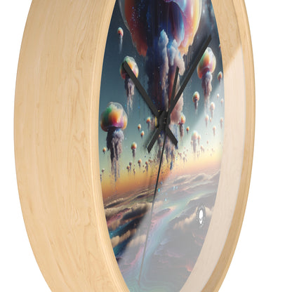 "Jellyfish Sky: A Surreal World" - The Alien Wall Clock