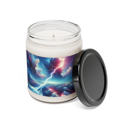 "Electricity In The Sky" - The Alien Scented Soy Candle 9oz Digital Art Style