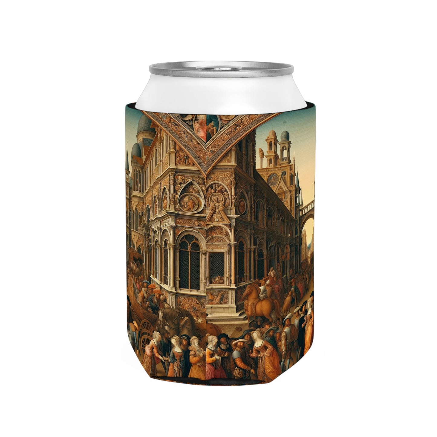 "Unity in Opulence: A Renaissance Banquet of Nations" - The Alien Can Cooler Sleeve Renaissance