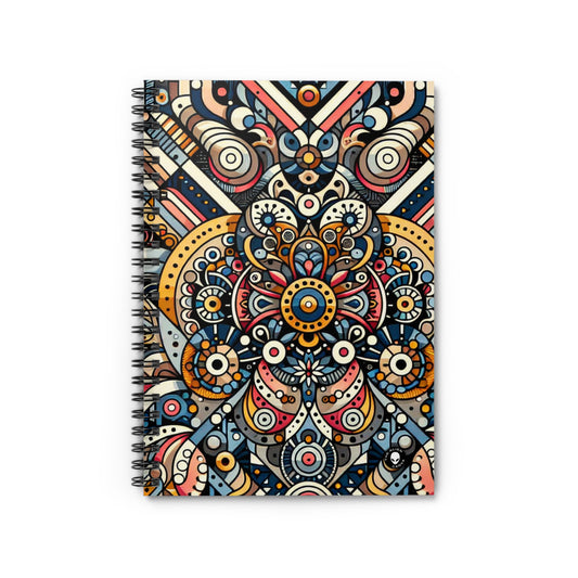"Obra maestra del mosaico marroquí": el arte del patrón del cuaderno en espiral alienígena (línea reglada)