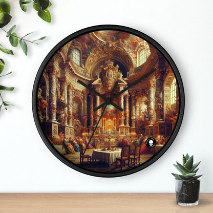 "Masquerade Majesty: A Regal Baroque Ballroom" - The Alien Wall Clock Baroque