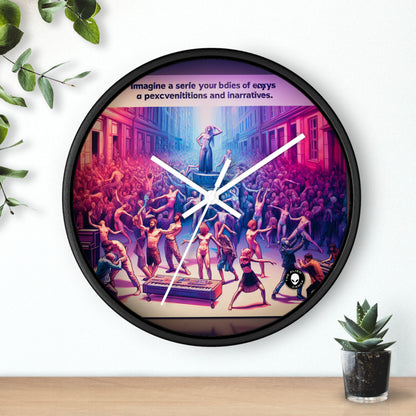 "Nature's Dance: An Immersive Visual Performance" - The Alien Wall Clock Performance Art