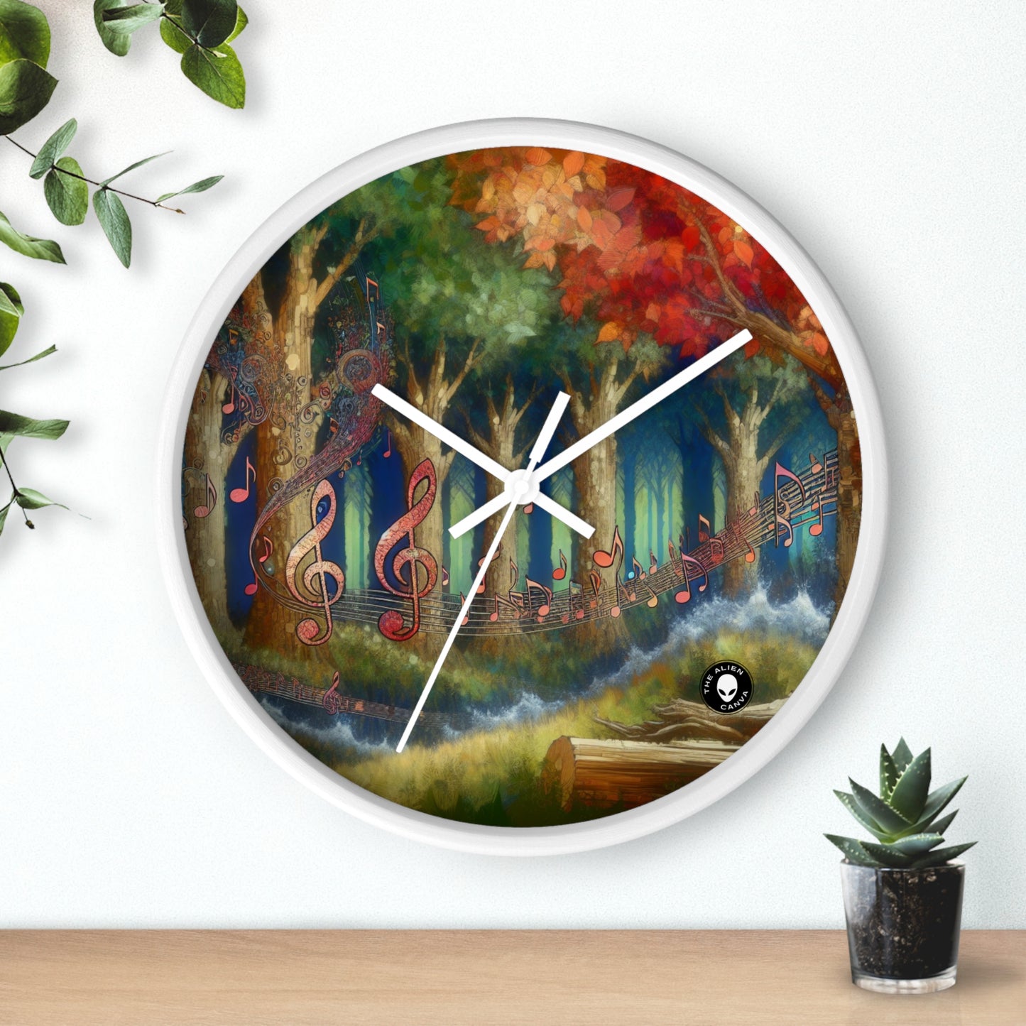 "Melodic Grove" - ​​El reloj de pared alienígena