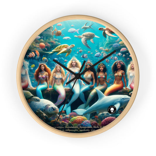 "Dive into the Enchanted Abyss: A Mermaid's Paradise" - The Alien Wall Clock