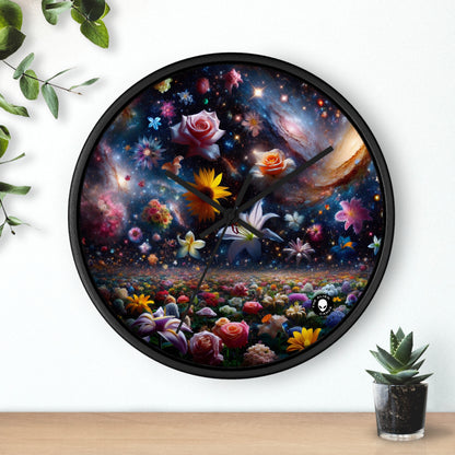 "Floral Constellations" - The Alien Wall Clock