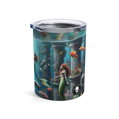 "Seascape Serenity: Un refugio submarino" - Vaso Alien de 10 oz