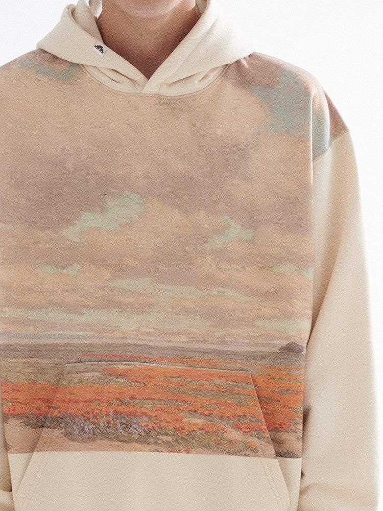 Thickened Loose Camping Top Printed Sweater