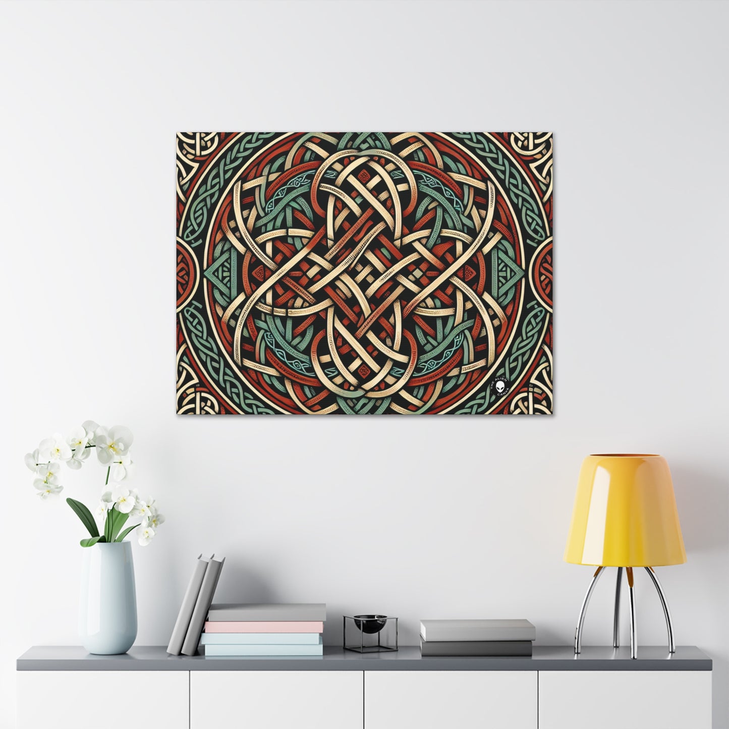 "Majestic Celtic Vision: A Mesmerizing Artwork Inspired by the Cliffs of Moher" - The Alien Canva Celtic Art