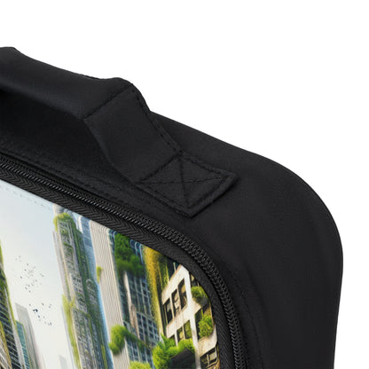 "Nature's Reclamation: A Futuristic Urban Jungle"- The Alien Lunch Bag