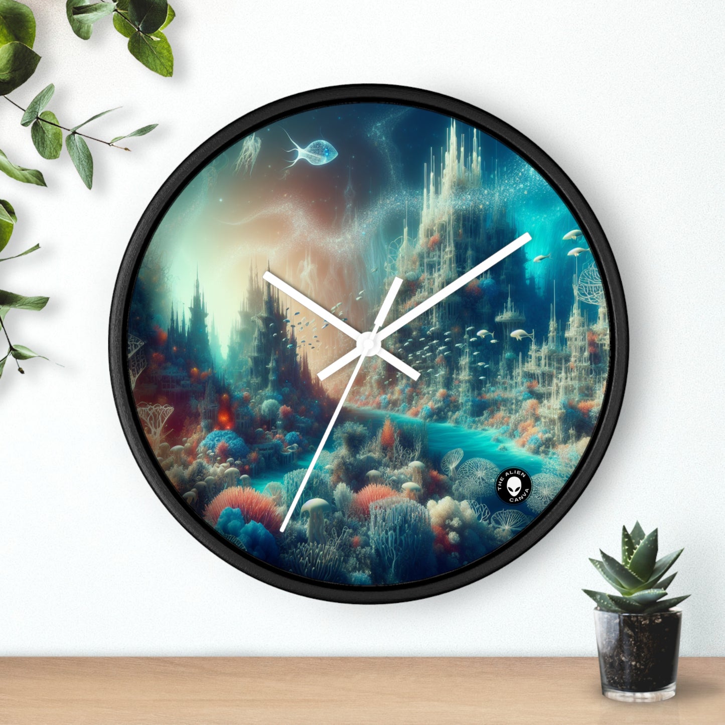 "Deep Sea Dreamscape" - The Alien Wall Clock