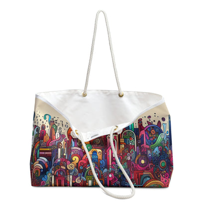 "Unity in Diversity: A Graffiti Mural of the Animal Kingdom" - The Alien Weekender Bag Graffiti Art