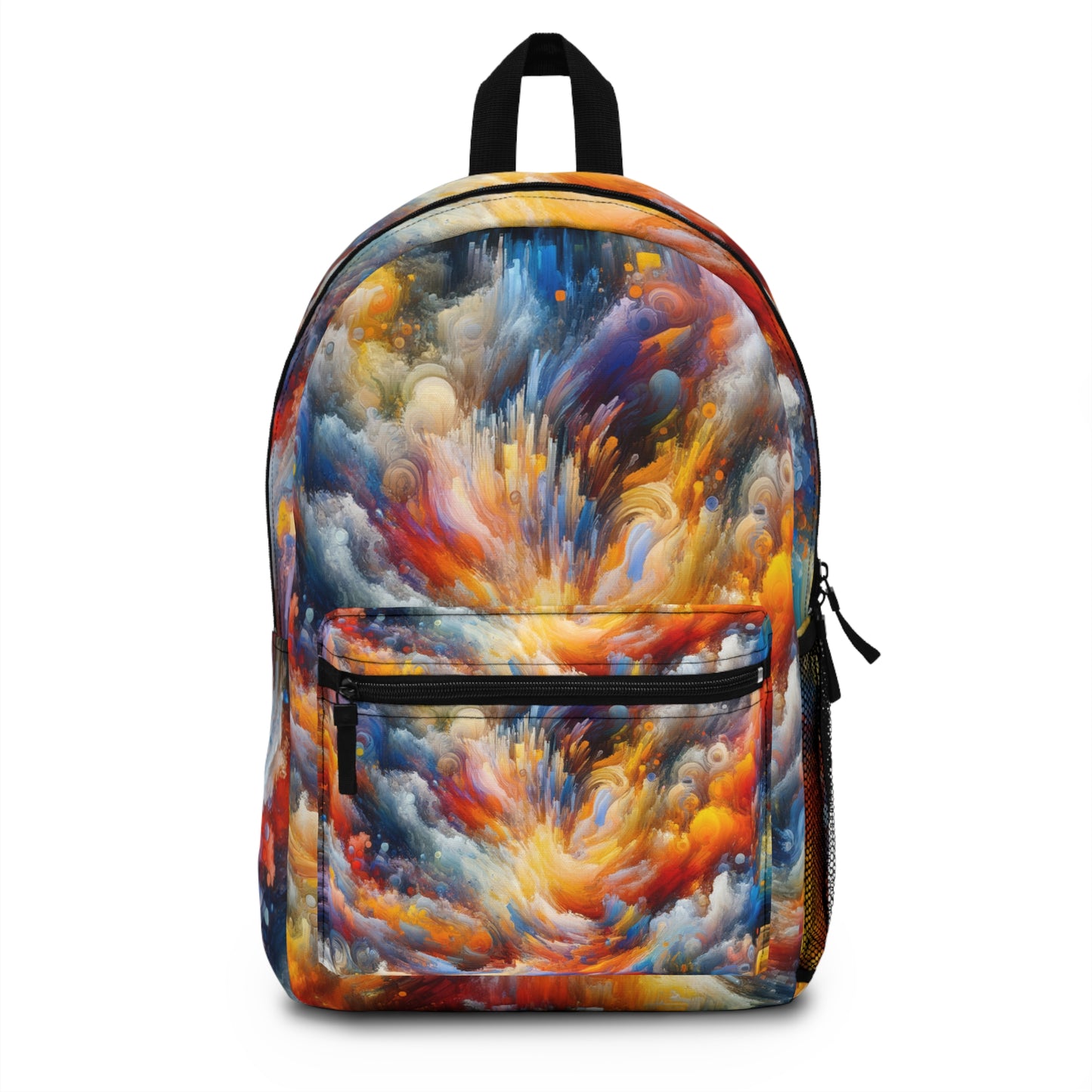 "Vibrant Chaos". - The Alien Backpack Abstract Expressionism Style