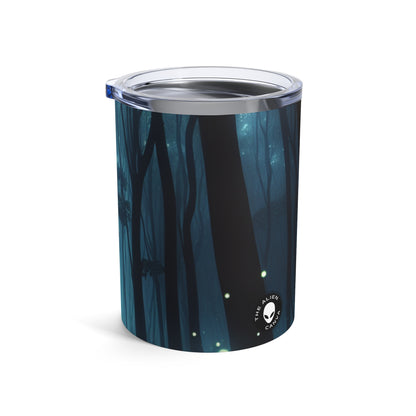 "Guided by Fireflies: A Forest's Secret Lightshow" - The Alien Tumbler 10oz