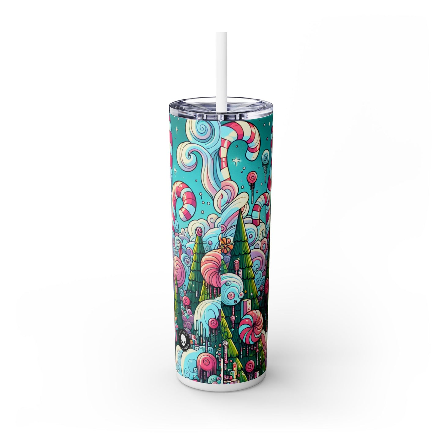 "Sugar Wonderland" - The Alien Maars® Skinny Tumbler avec paille 20oz