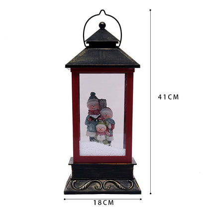 Snowing Christmas Decoration Snow lamp Street Lantern Ornament Light