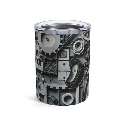 "Temporal Layers: Life's Journey Through Abstract Imagery" - The Alien Tumbler 10oz Conceptual Art