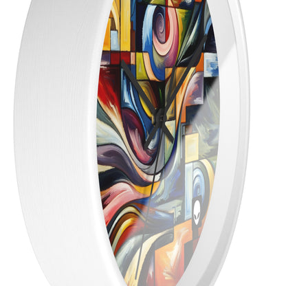 "A Tension of Shapes" - The Alien Wall Clock Abstract Expressionism Style