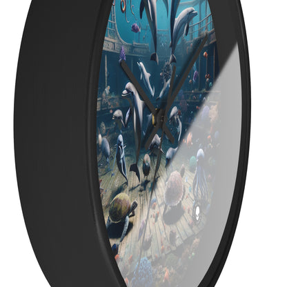 "Shipwreck Soiree: An Underwater Dance Party" - The Alien Wall Clock