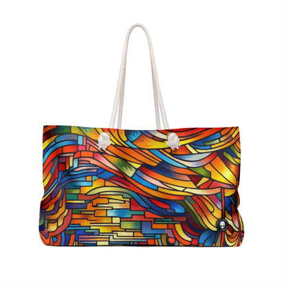 Neon Nightscapes: A Fauvism Cityscape - The Alien Weekender Bag Fauvism