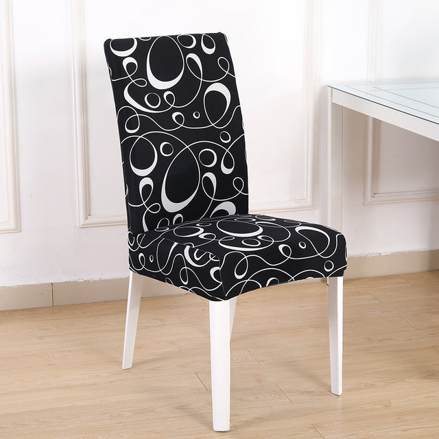 Printed dining chair cover