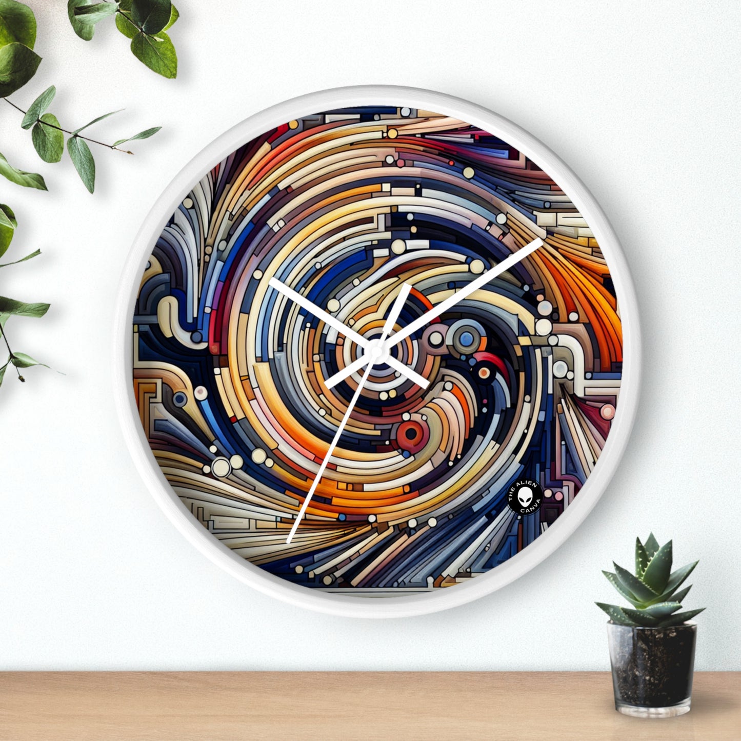 "Fluid Motion: A Kinetic Art Tribute to Oceanic Harmony" - The Alien Wall Clock Kinetic Art