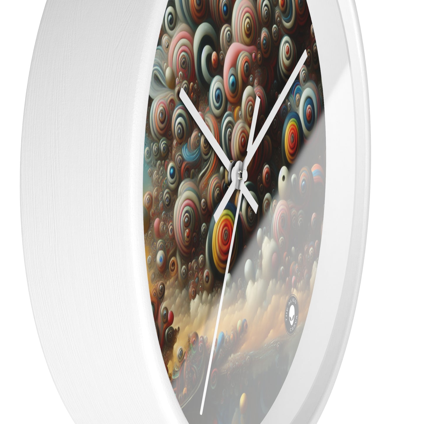 "Dreamscape Sojourn" - The Alien Wall Clock Surrealism