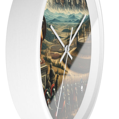 "Minerva Over the Renaissance Battlefield" - The Alien Wall Clock Renaissance Art