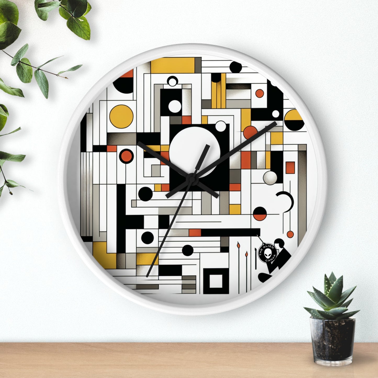 "Equilibrio en abstracto: suprematismo geométrico" - El suprematismo del reloj de pared alienígena