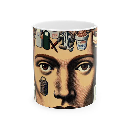 "Chance in Motion: Creating a Fluxus Installation with Found Objects" - The Alien Ceramic Mug 11oz Fluxus