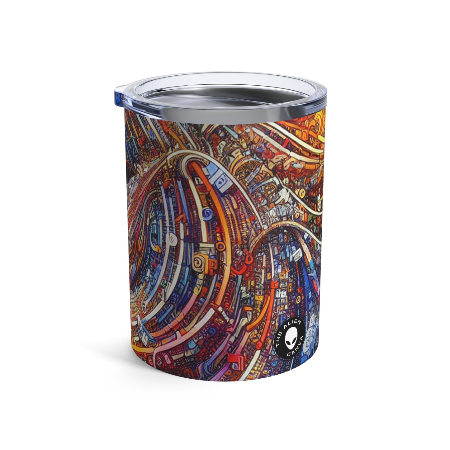 'Cyber Journeys' - The Alien Tumbler 10oz Digital Art