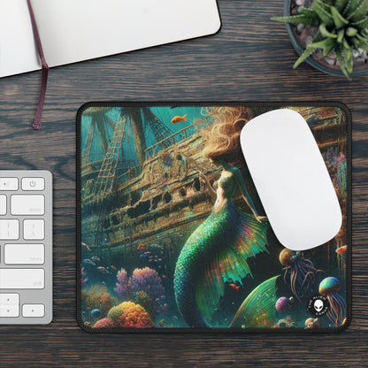 "Mermaid's Treasure: Exploring the Sunken Shipwreck" - The Alien Gaming Mouse Pad