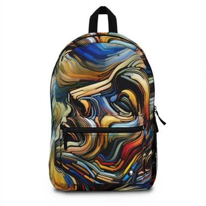 Title: "Tempestuous Waters" - The Alien Backpack Expressionism