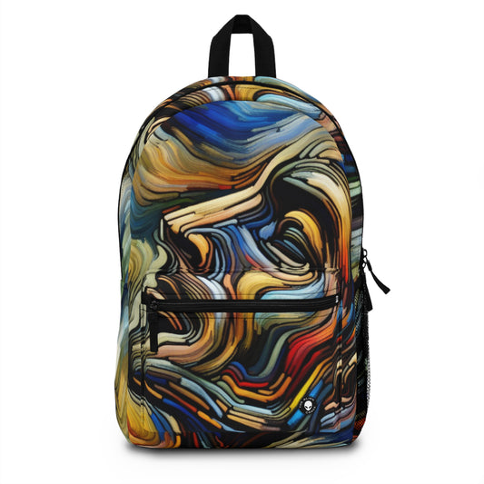 Title: "Tempestuous Waters" - The Alien Backpack Expressionism