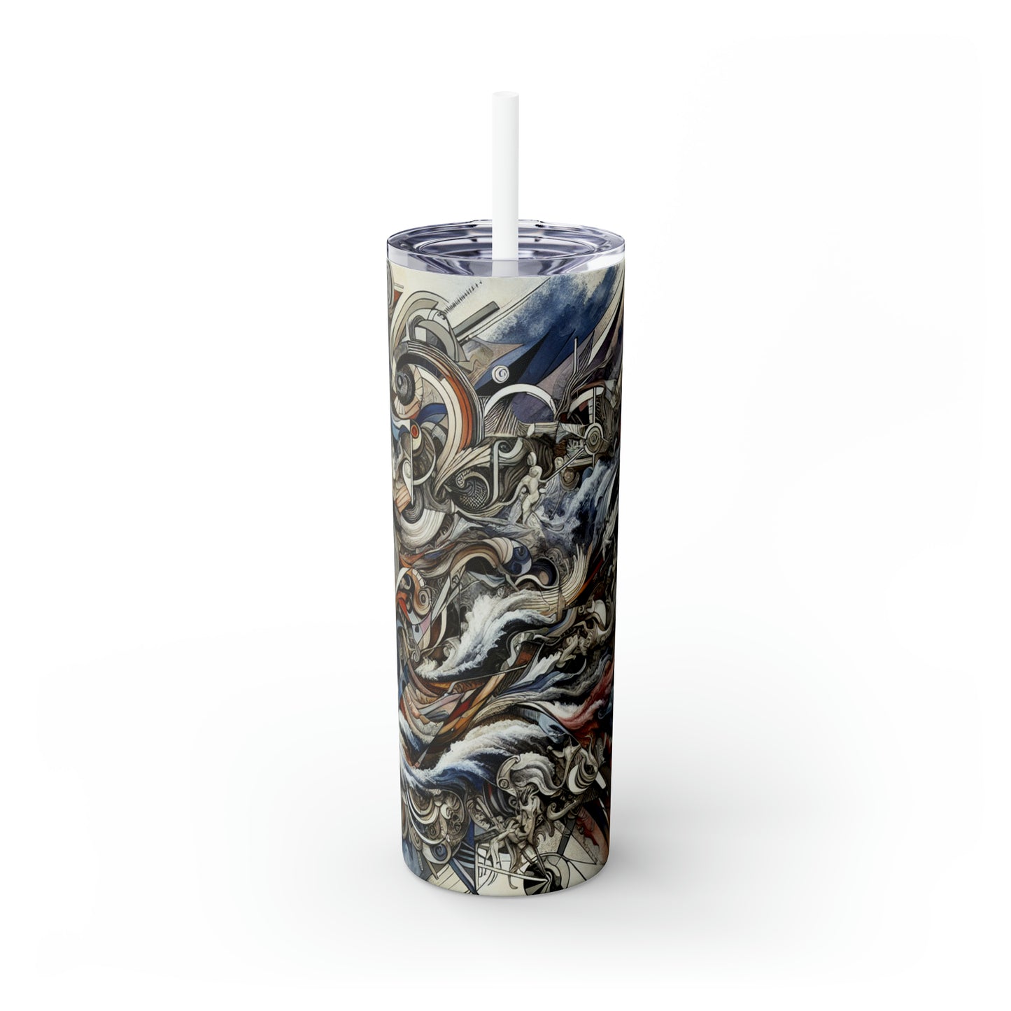 Titre : « Challenging Taboos : Beyond Boundaries in Transgressive Art » - The Alien Maars® Skinny Tumbler with Straw 20oz Transgressive Art