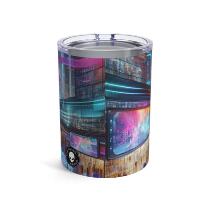 "Evolución digital: una experiencia de arte tecnológico" - The Alien Tumbler 10oz Electronic Art