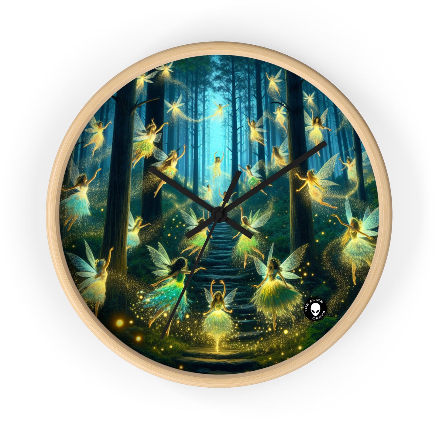 Enchanted Night: Firefly Dance - The Alien Wall Clock