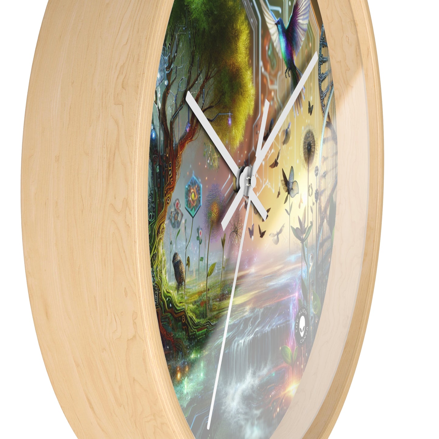 "Fusión tecno-natural: el futuro del bioarte" - The Alien Wall Clock Bio Art