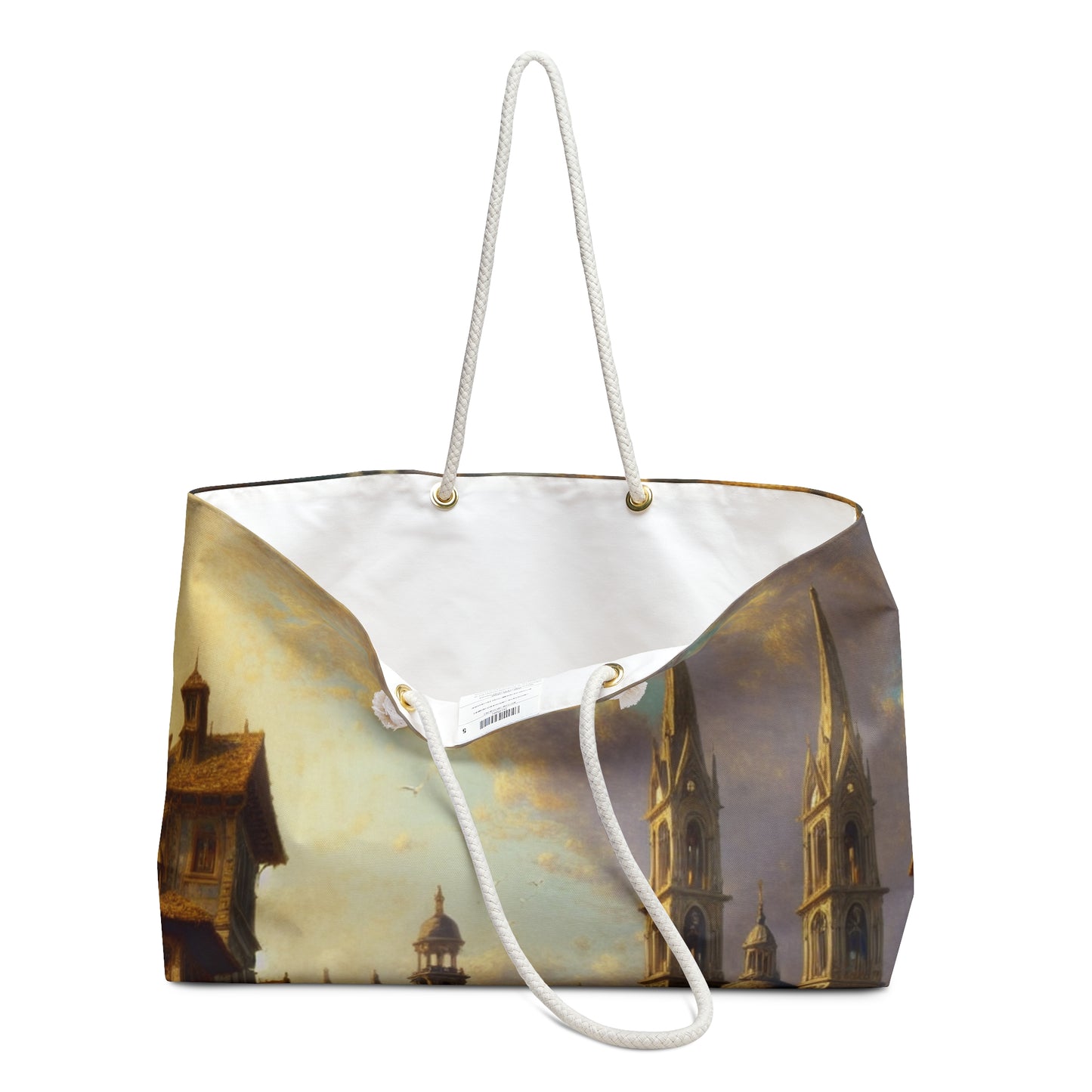 "Riviera Rhapsody: Una oda abstracta al Mediterráneo francés" - The Alien Weekender Bag Nueva pintura europea