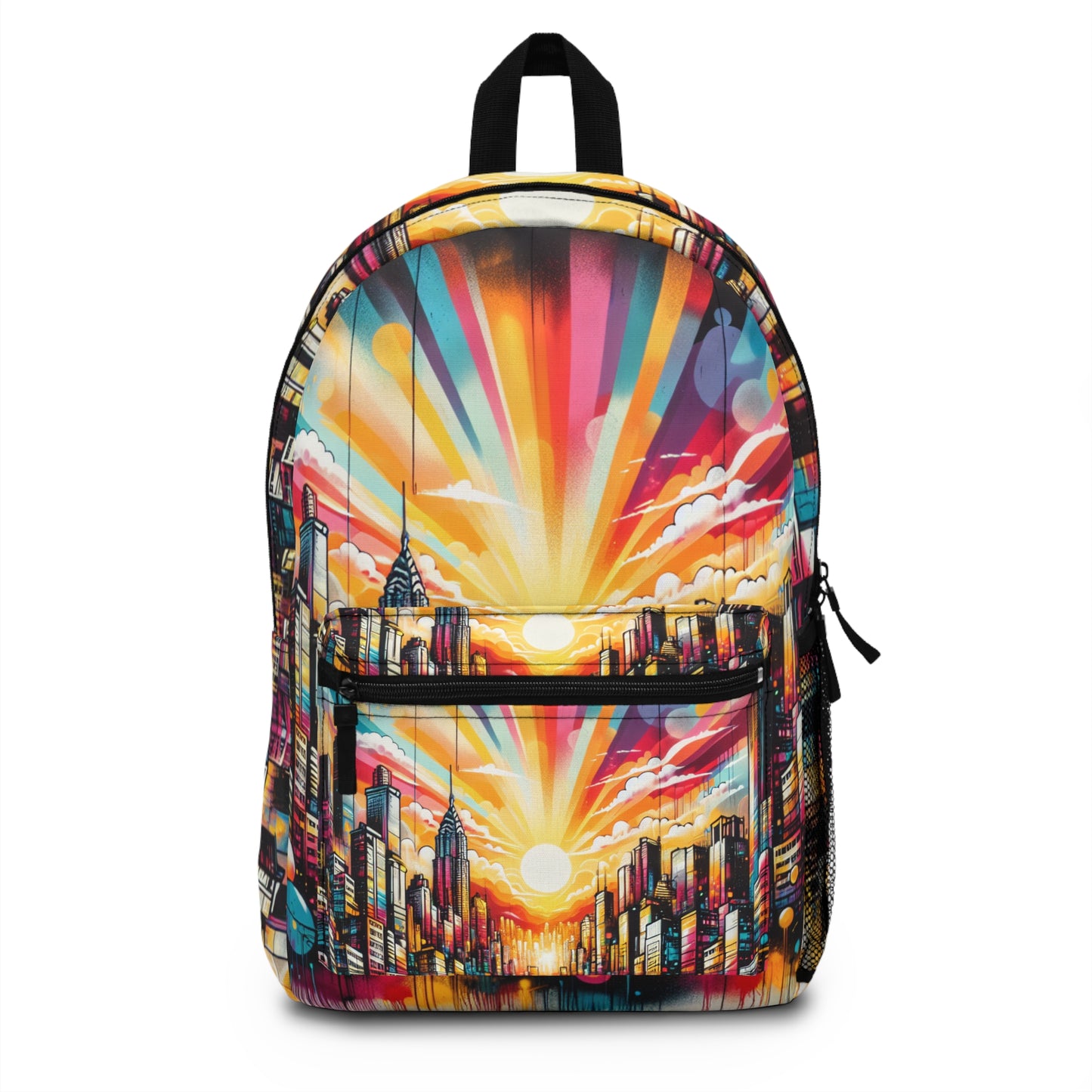 "Cityscape Sunrise" - Le sac à dos Alien Street Art / Style Graffiti