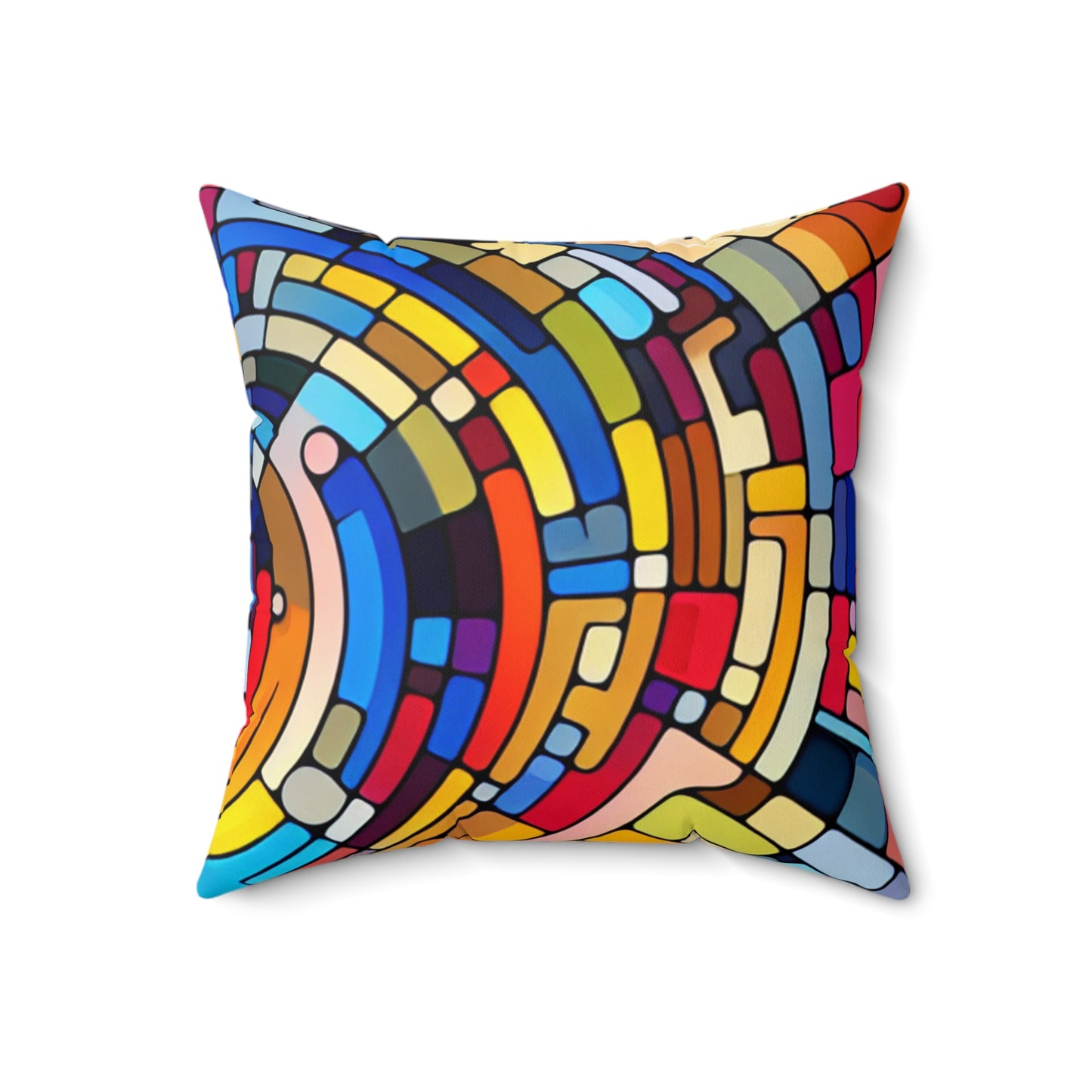 "Endless Possibilities" - The Alien Spun Polyester Square Pillow Abstract Art Style