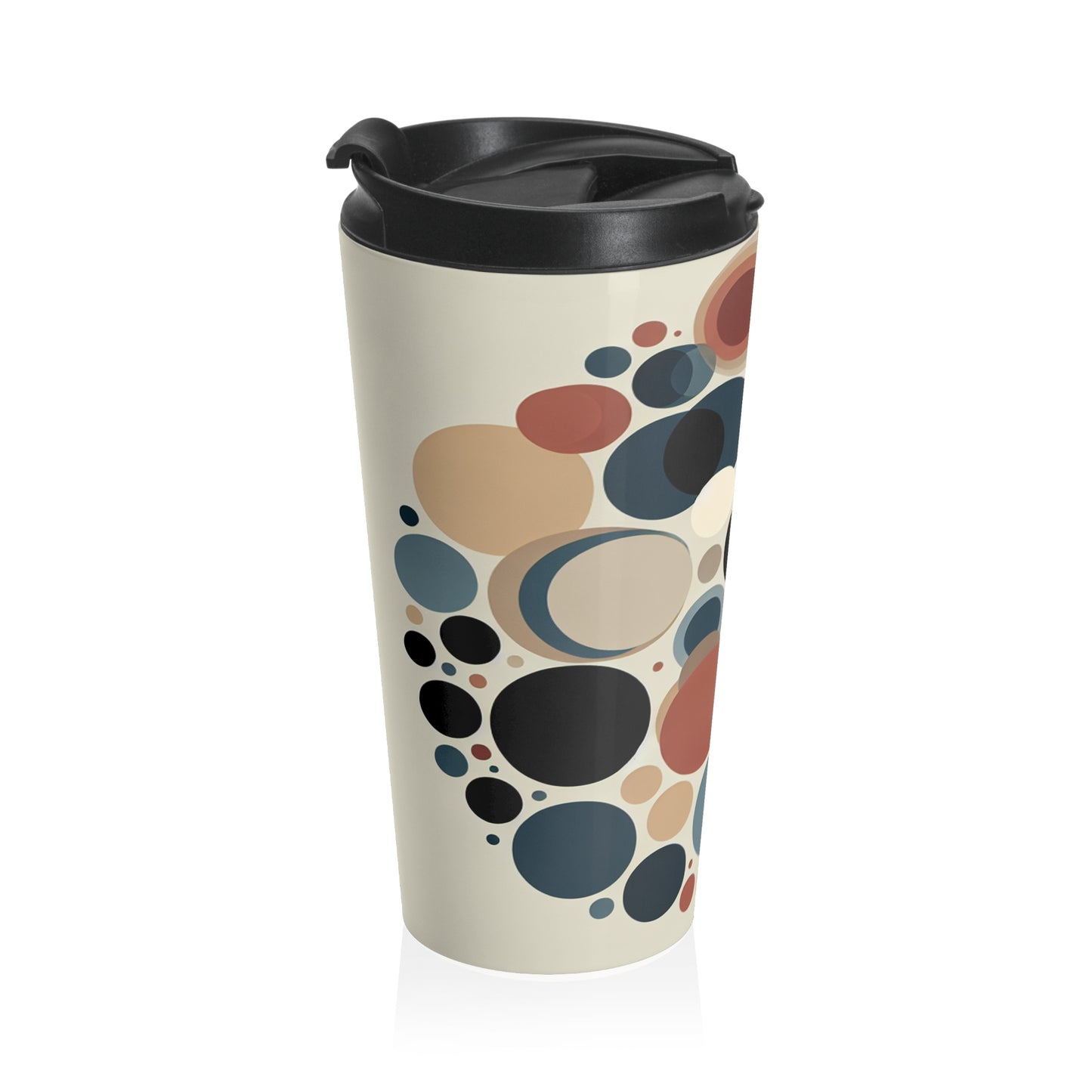 "Interwoven Circles: A Minimalist Approach" - The Alien Stainless Steel Travel Mug Minimalism Style