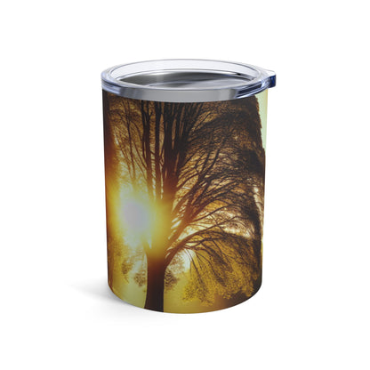 "Renaissance de la forêt : un écosystème recyclé" - The Alien Tumbler 10oz Environmental Art