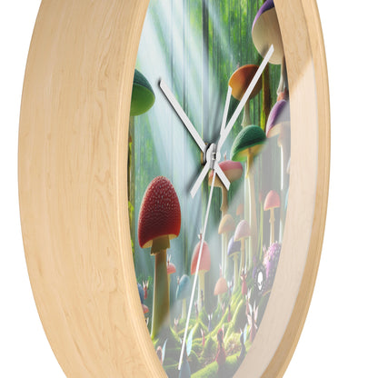 "Enchanted Mushroom Forest" - The Alien Wall Clock